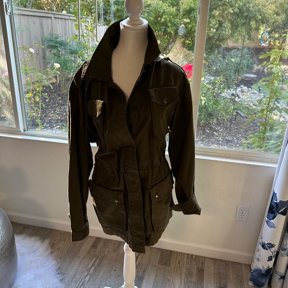 Banana Republic Army Green/khaki casual jacket. Ladies Medium.Like - Picture 7 of 7